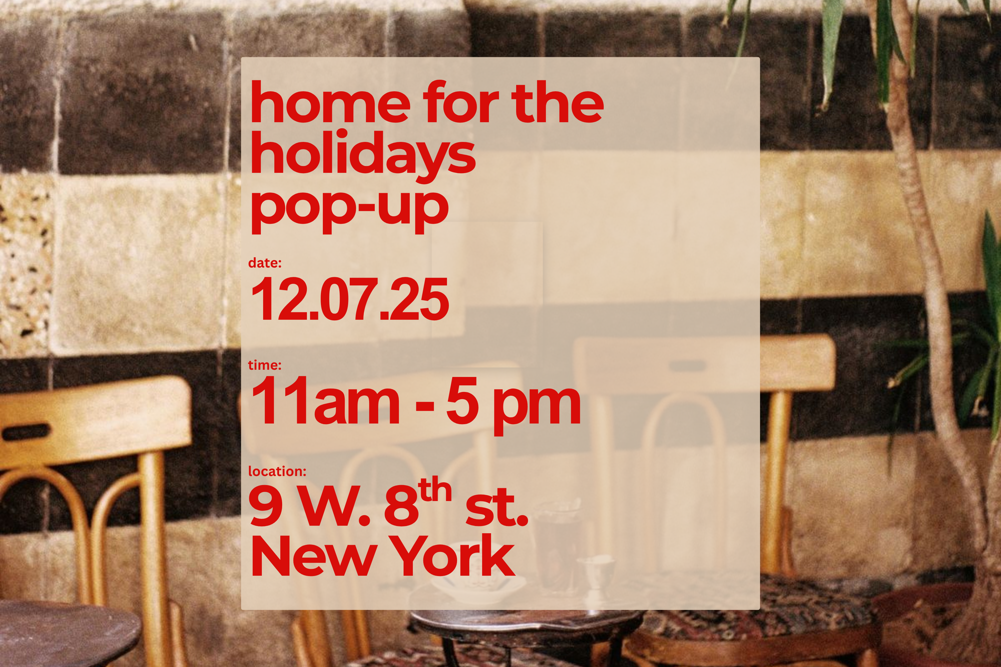 El Souq Presents: Home for the Holidays